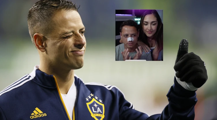 Chicharito hernández jugando con el LA Galaxy en la MLS