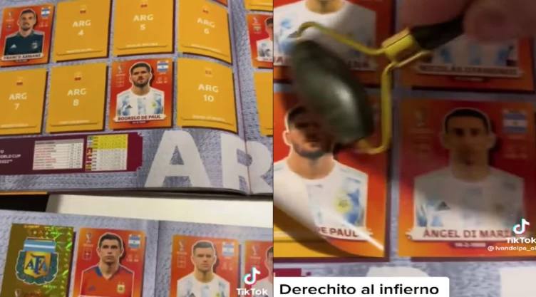 La Selección de Argentina en el álbum oficial de estampas de Qatar 2022
