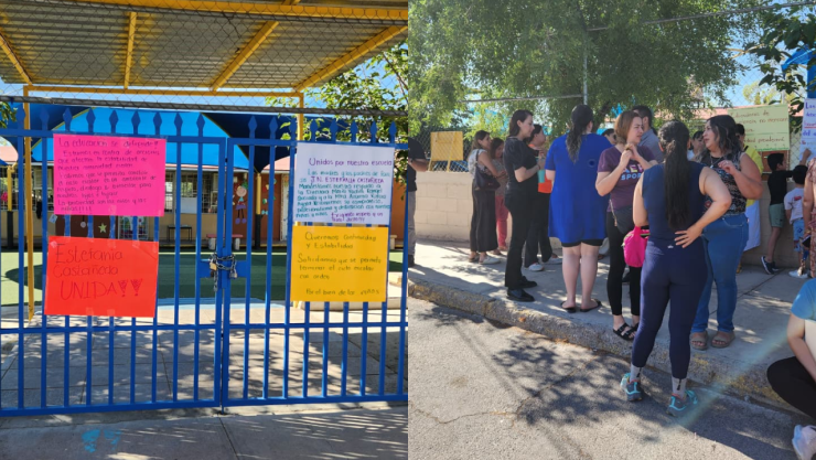 Cierran kínder en la Américas; padres exigen regreso de directora y docentes