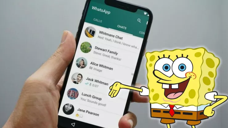 Bob Esponja mensajes de WhatsApp
