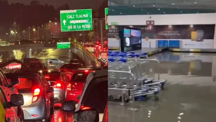 Aeropuerto de la CDMX se inunda y provoca cancelación de vuelos; ¿ya reanudó operaciones