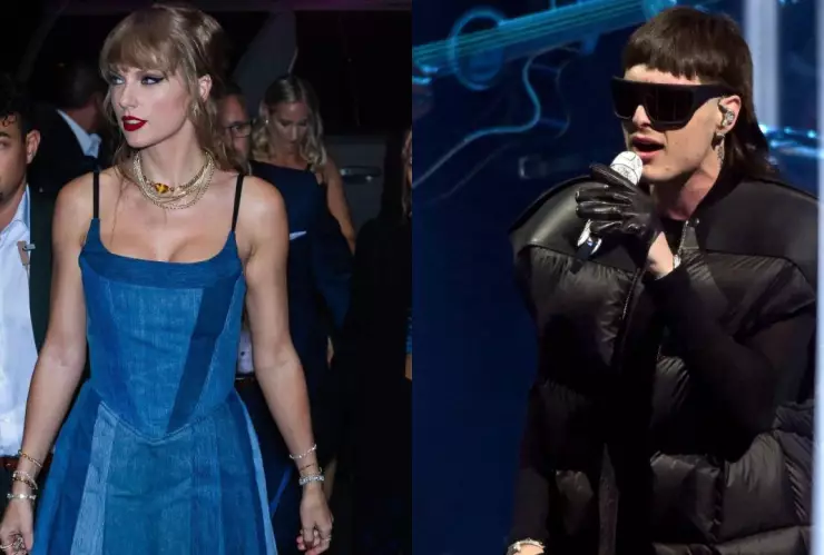 ¡IMPACTADA! Taylor Swift se vuelve fan de Peso Pluma con su tema “Lady Gaga”