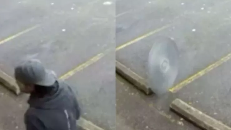 ¡Se salvó! Hombre estuvo a punto de morir cortado por una sierra que salió volando en EU