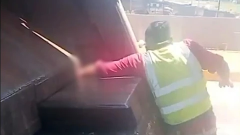 Accidente recolector de basura