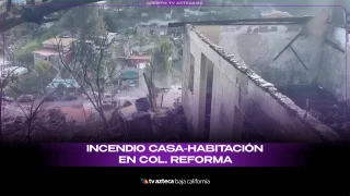 Incendio destruye ocho viviendas en asentamiento de Tijuana