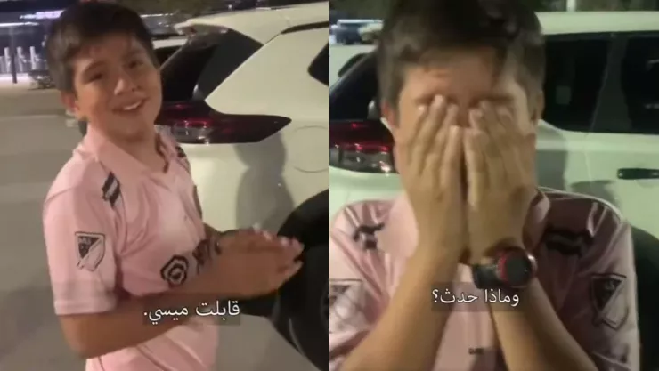 Niño conoce a Messi