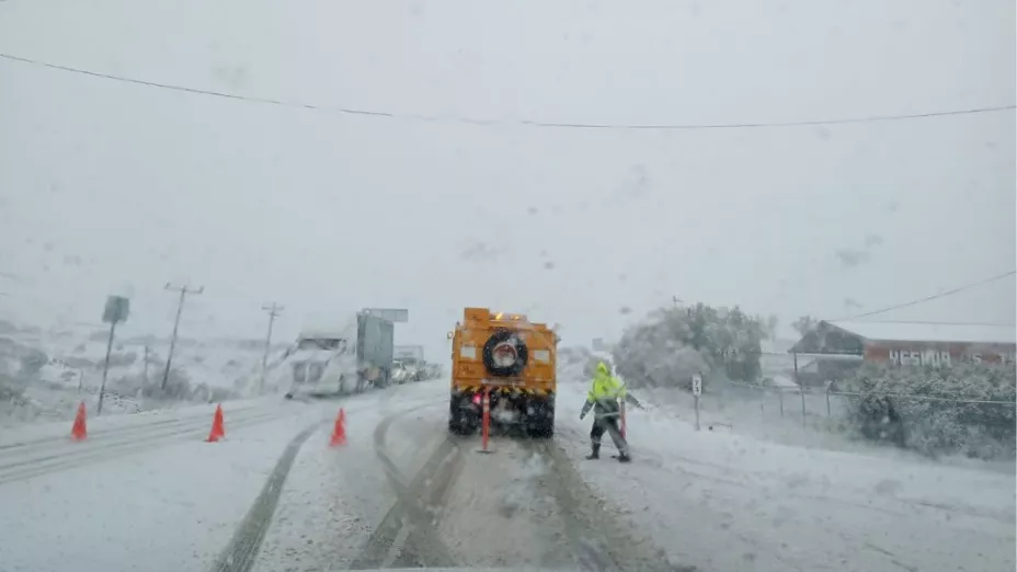 Alertan por caída de nieve en La Rumorosa