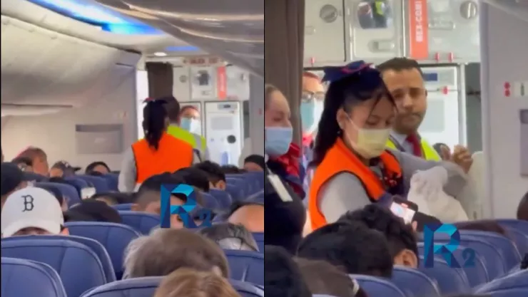 VIDEO: Captan el nacimiento de un bebé al interior de un avión en pleno vuelo