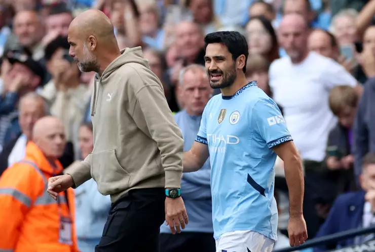 Guardiola y Gündogan