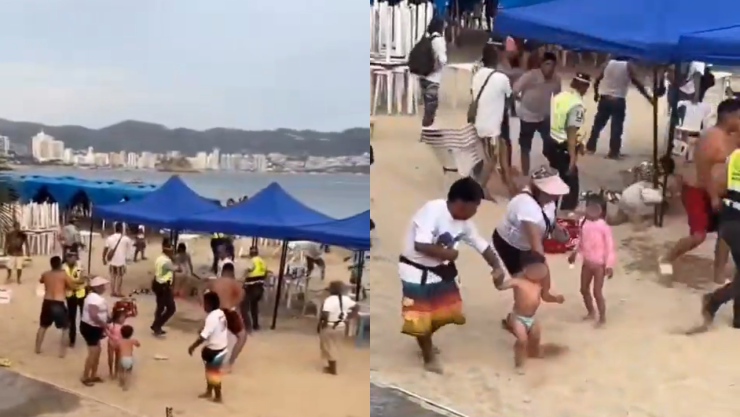 Todo por una silla rota: Se desata campal en playa de Acapulco, Guerrero, entre trabajadores y turistas