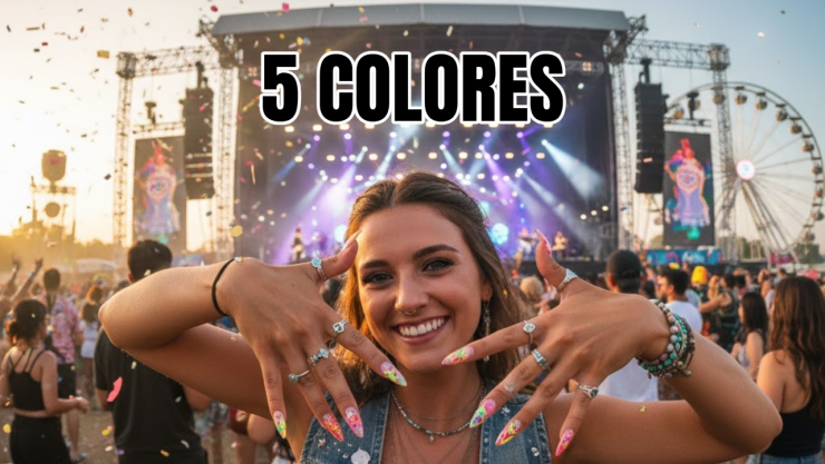 5 colores en uñas que son tendencia para ir a festivales de música: son ideales en todo tipo de formas