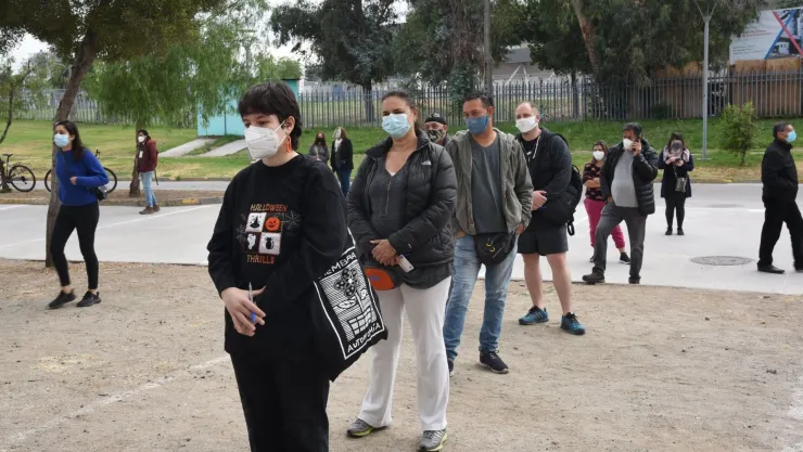 Ciudadanos chilenos en plebiscito