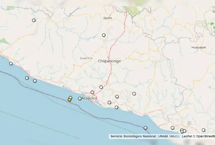 Sismos reportados el día de hoy en Guerrero