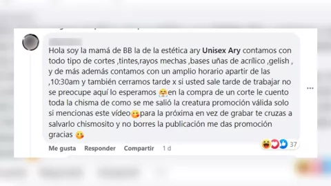 Reacción de la madre