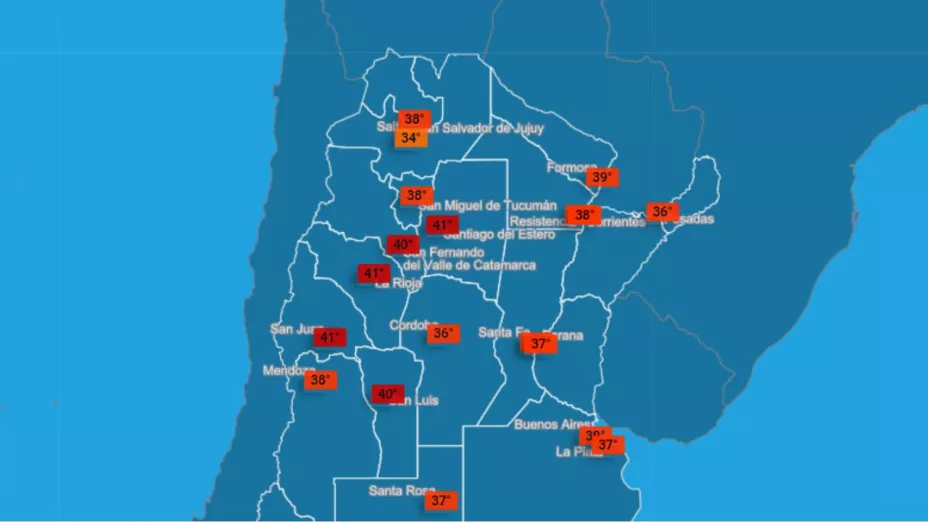 calor extremo en Argentina
