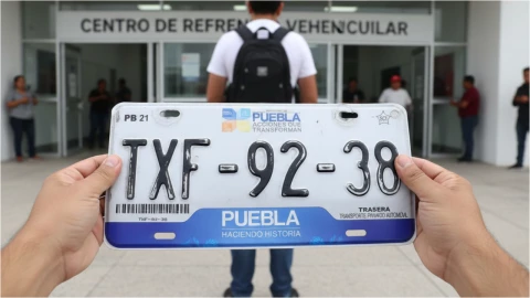 Placas azules Puebla