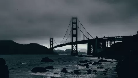 Clima sombrío en el Área de la Bahía de San Francisco.
