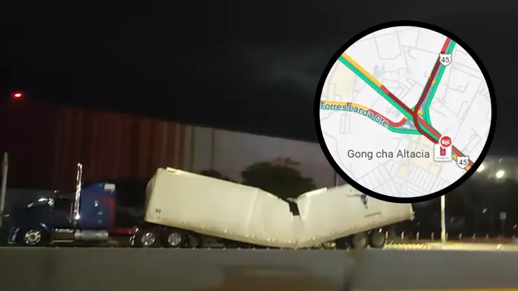 accidente tráiler distribuidor Juan Pablo II