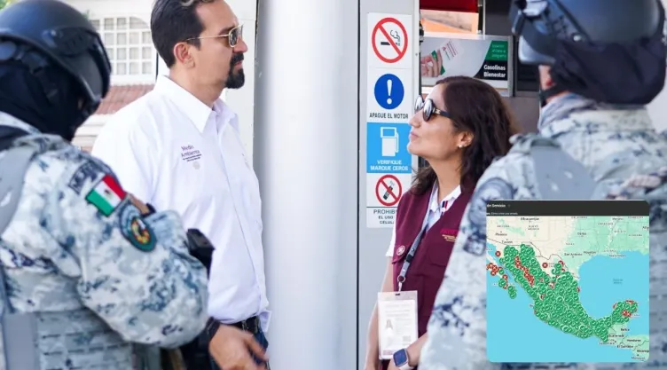 Profeco en un operativo especial para detectar las gasolineras sin alterar el precio.