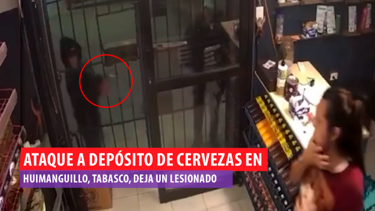 Video de ataque a depósito de cervezas en Huimanguillo, Tabasco