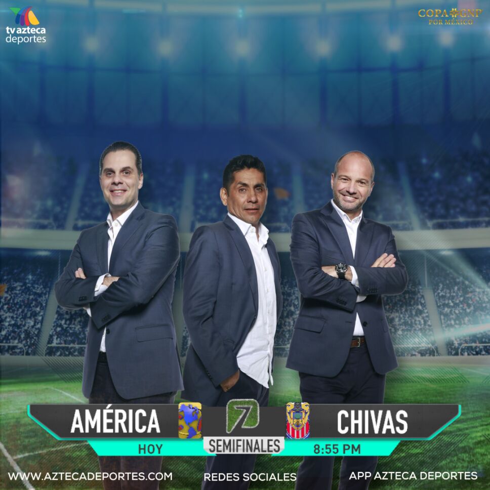 1. Christian Martinoli, Luis García y Jorge Campos estarán en la transmisión.