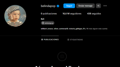 Belinda borra sus publicaciones