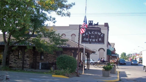Postal de Arthur, en Illinois.