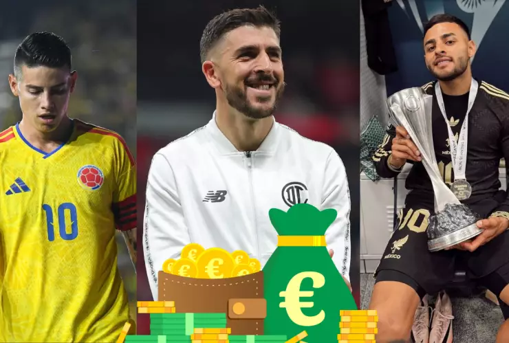 El sueldo de James Rodríguez, Paulinho y Alexis Vega