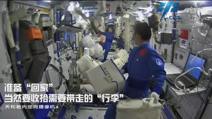 China tripulación Shenzhou-13 Tierra