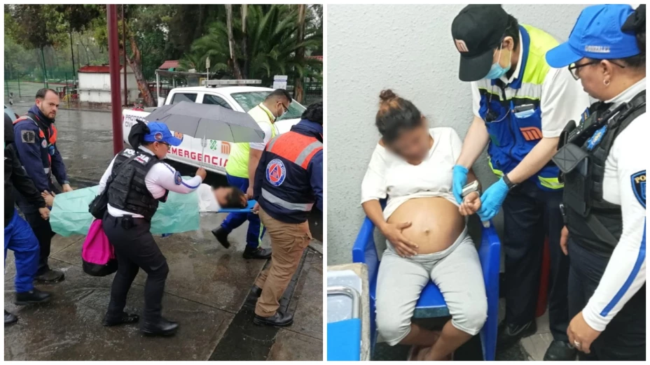 mujer parto metro la raza.jpg