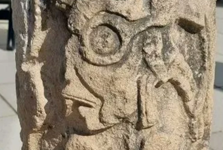 fragmento de columna Santa Rosa Xtampak