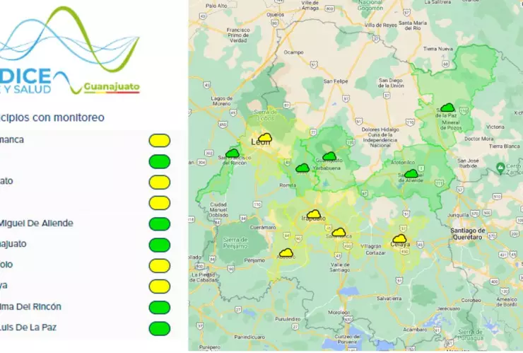 Calidad del aire en Guanajuato