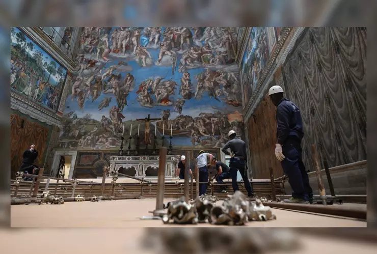 Cónclave 2025_ Así van los últimos trabajos en la Capilla Sixtina previo a la elección del nuevo Papa (VIDEO).jpg
