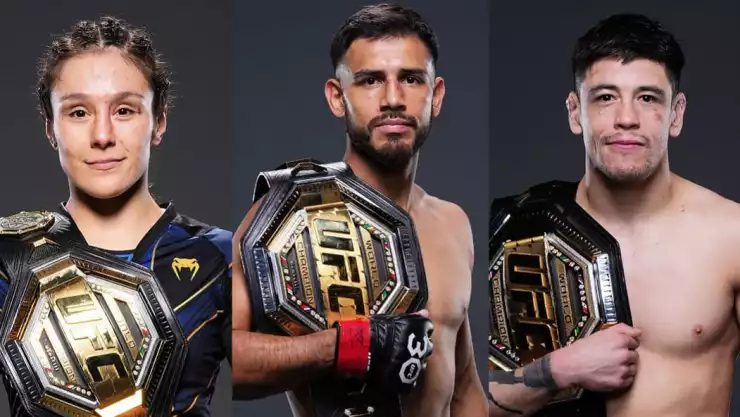 ¡Momento histórico! México tiene a tres campeones en la UFC