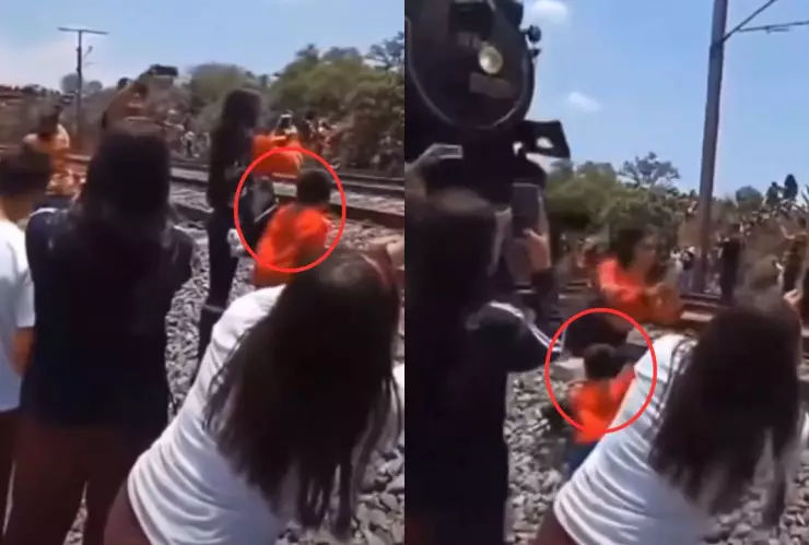 Hijo presenció la muerte de su madre tras ser golpeada por un tren al intentar hacer una selfie