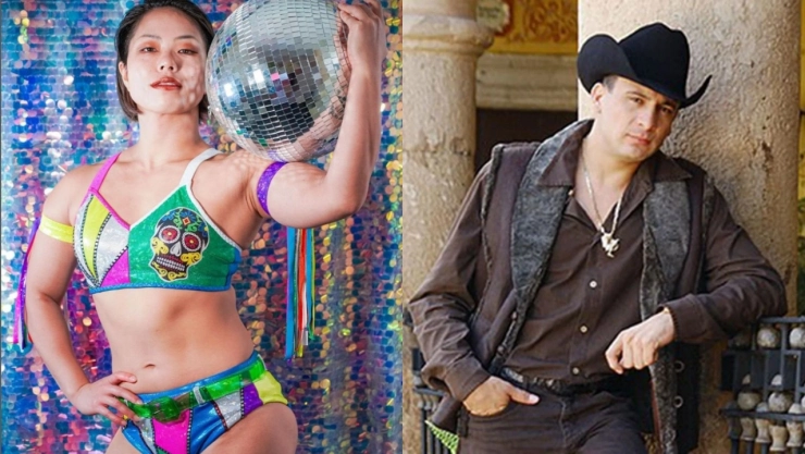 Luchadora japonesa con canción de Valentín Elizalde