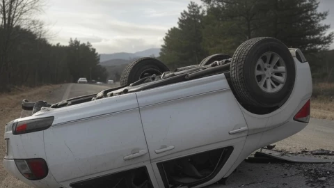 Volcadura en la carretera Loreto - Chamácuaro deja dos lesionados en Acámbaro, 1 de marzo 2025.png