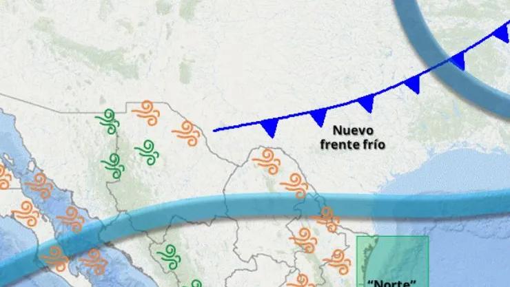 Nuevo frente frío en México