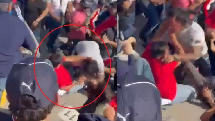 se agarran a golpes gp méxico video