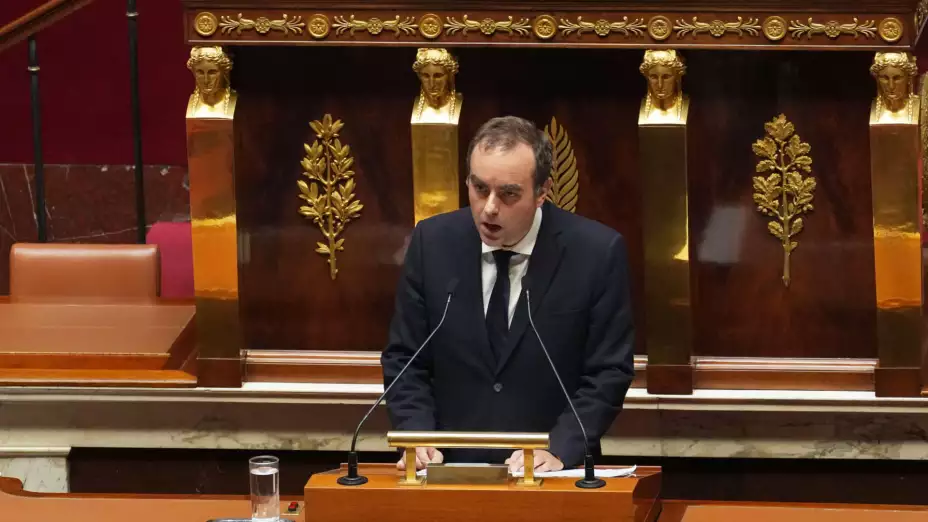 El premier francés Sebastien Lecornu en la Asamblea Nacional en París.