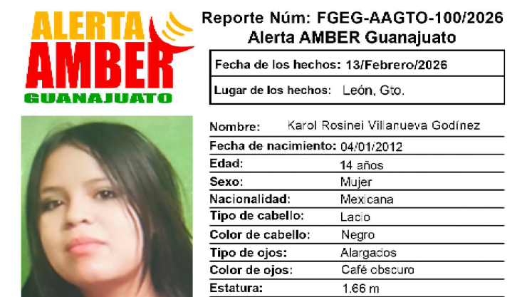 Karol Rosinei Villanueva desaparecida en León