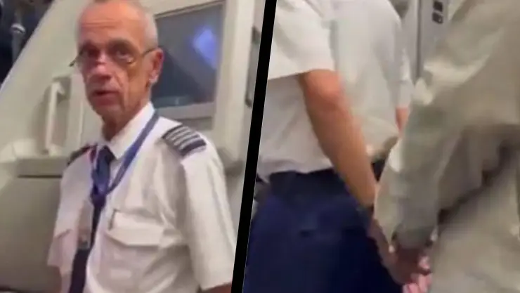 VIDEO: Así detuvieron a piloto antes de despegar acusado de ser líder de una red de explotación infantil