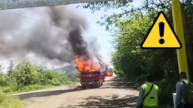 Vehículos calcinados tras jornada de tensión en Chapopote Chico