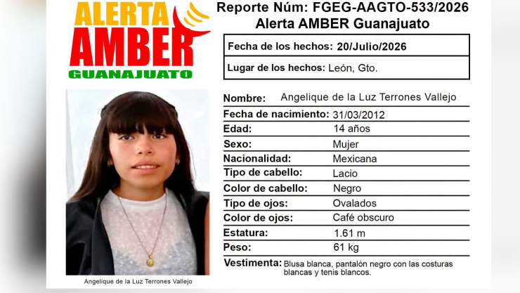 Menor desaparecida en León