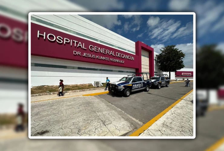 Policía de Benito Juárez niega que civil le quitara arma a un agente en el Hospital General de Cancún.jpg
