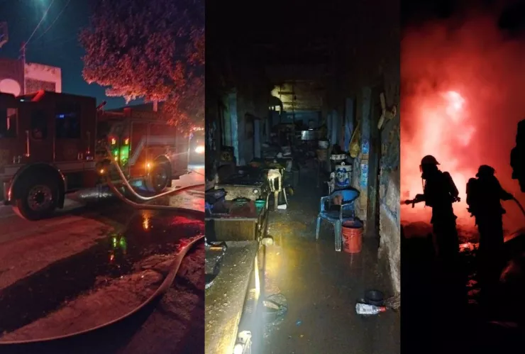 Torreón: Familia es rescatada de incendio en casa del Centro