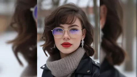 cortes de pelo con flequillo para mujeres con gafas