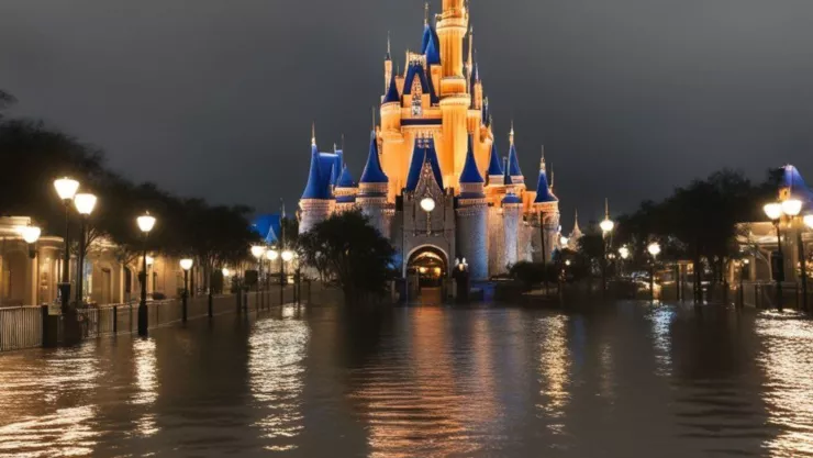 Disney World inundado por huracán