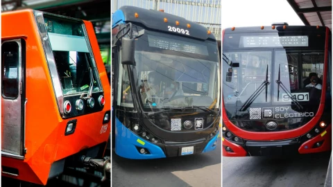 desfile militar Metro Metrobús Trolebús
