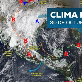 clima viernes 30 de octubre en México